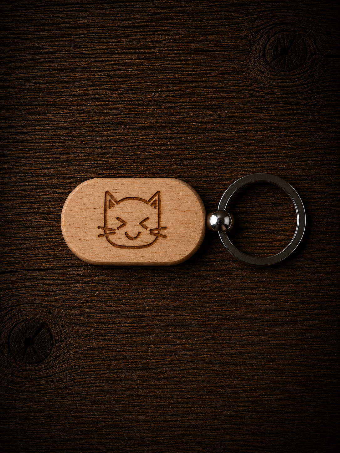 Gepersonaliseerde lasergegraveerde sleutelhanger