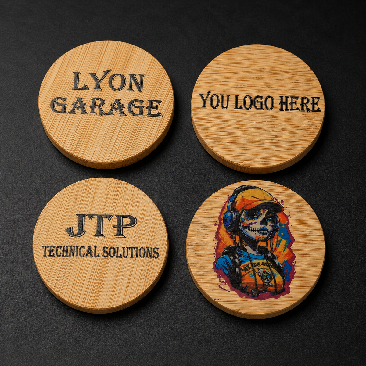 Gepersonaliseerde ronde flesopener met hoogwaardige UV-print