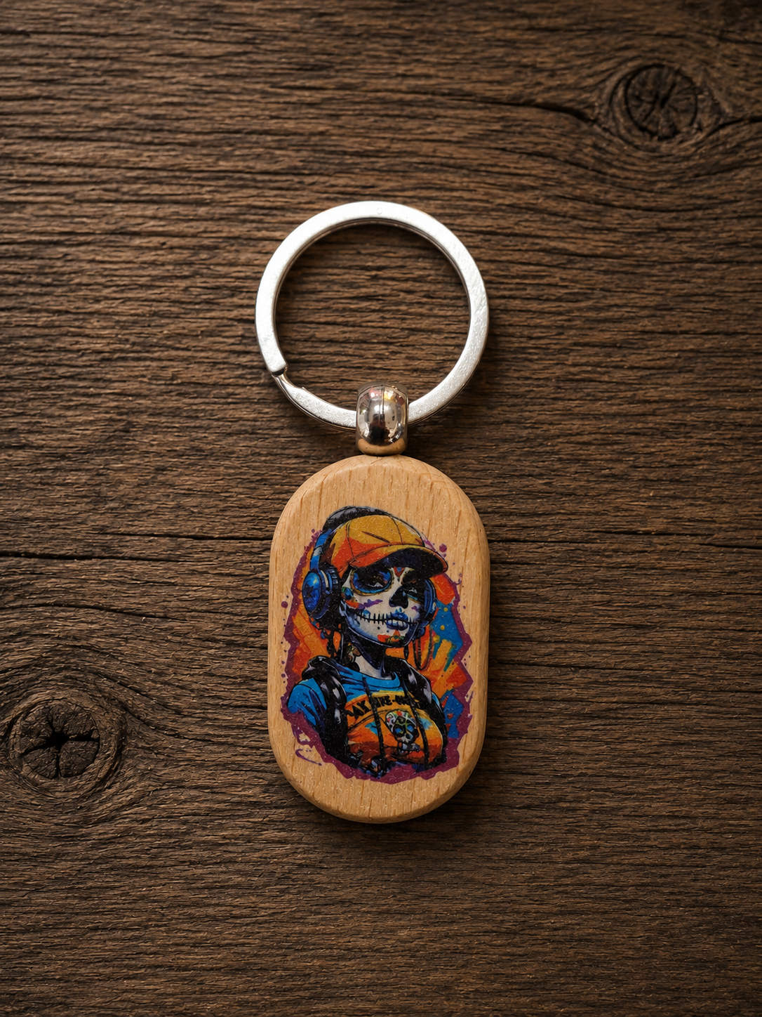 Gepersonaliseerde sleutelhanger met UV-print