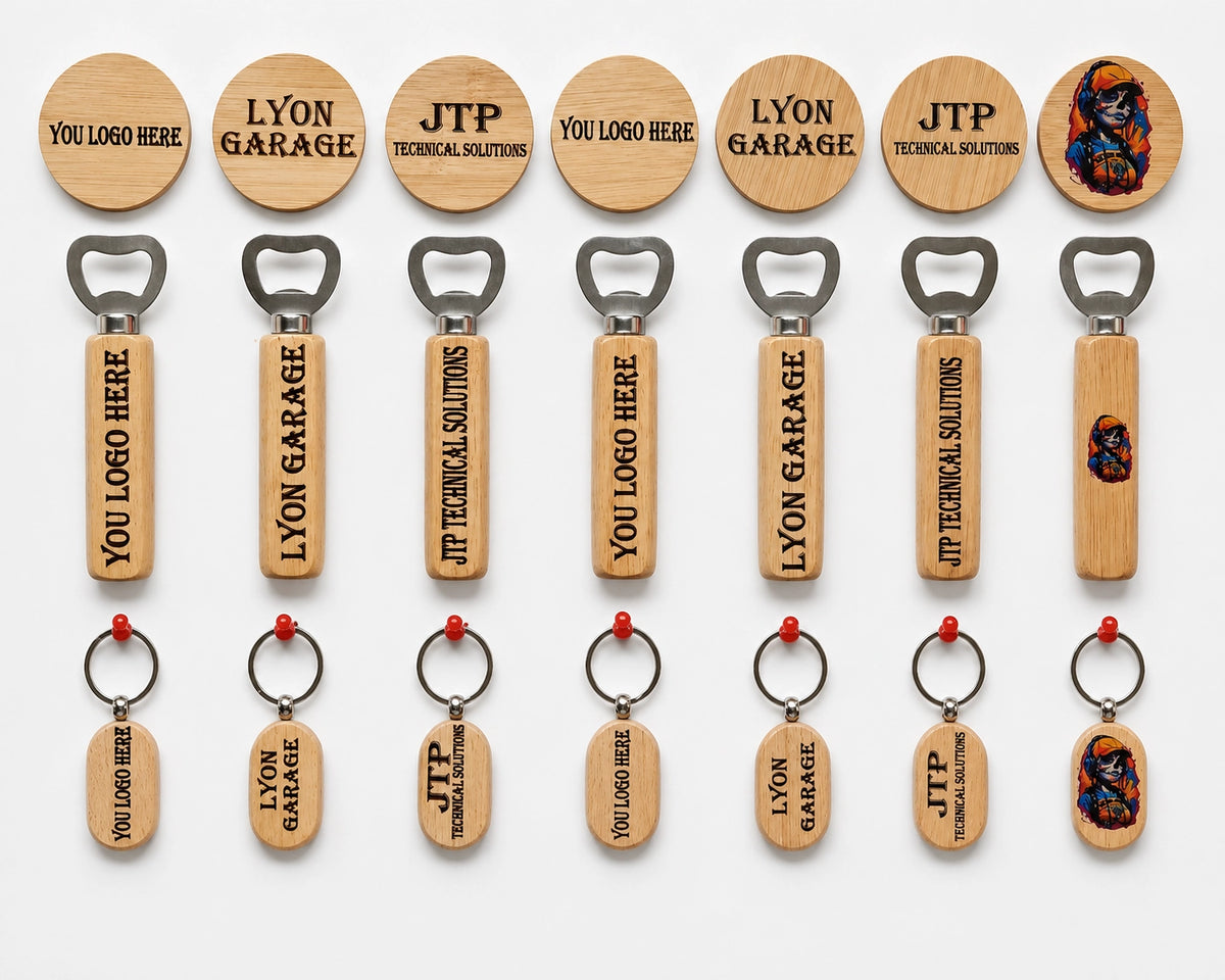 Gepersonaliseerde sleutelhanger met UV-print