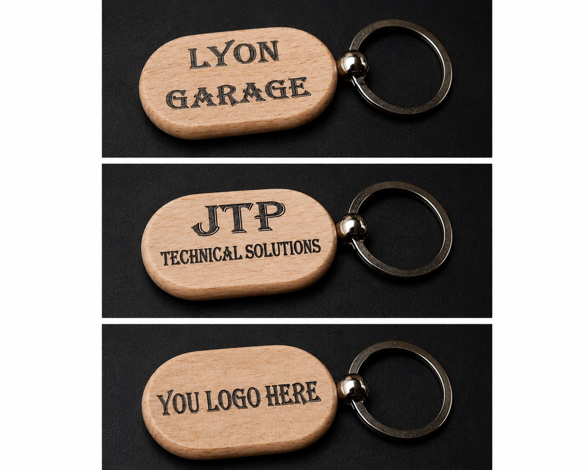 Gepersonaliseerde sleutelhanger met UV-print